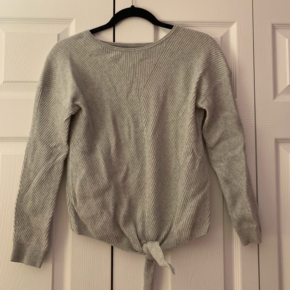 Lucky Brand tie front sweater